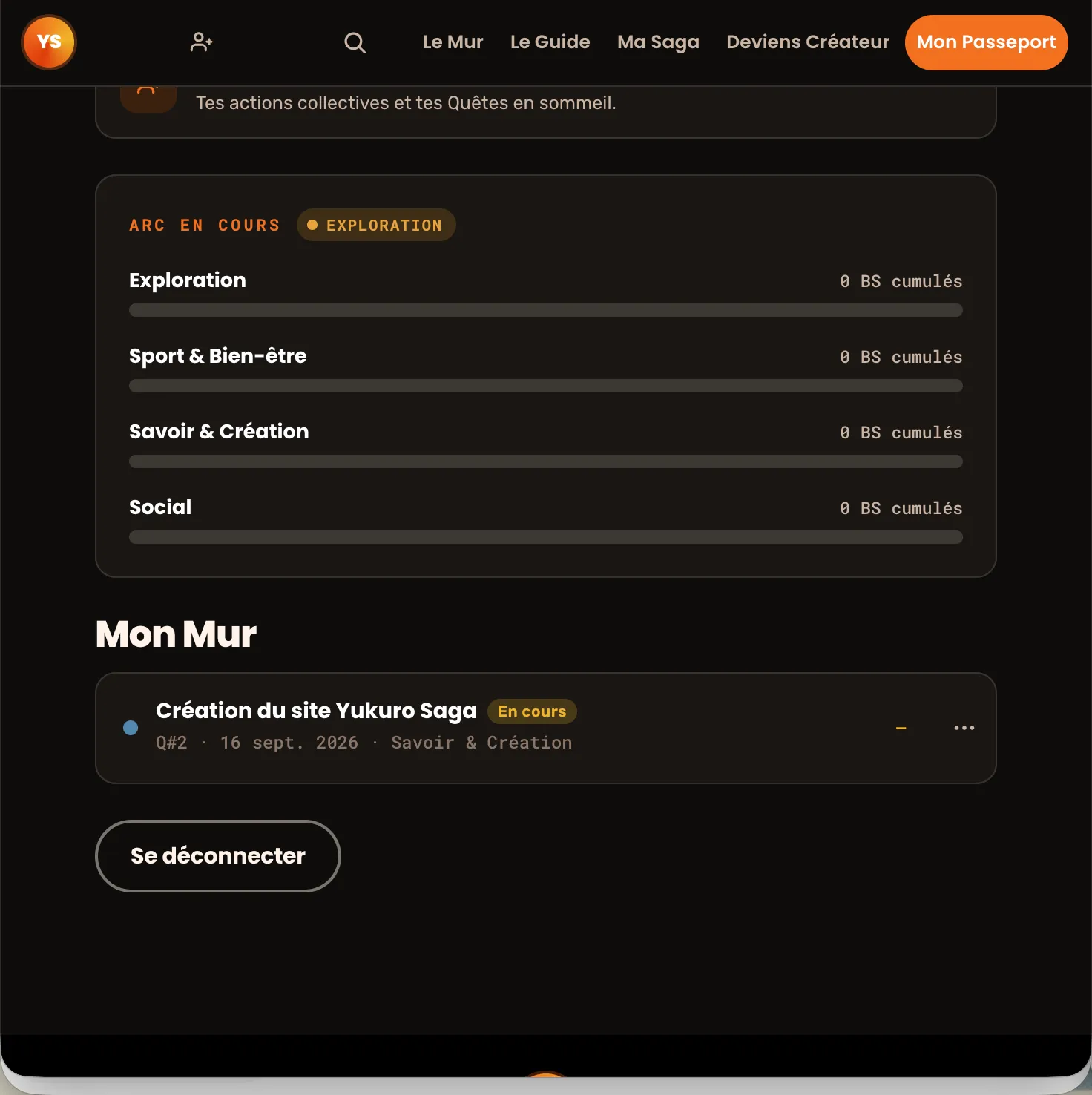 Travail sur le profil (passeport)
